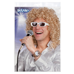 Blond paruka zpěvák s brýlemi